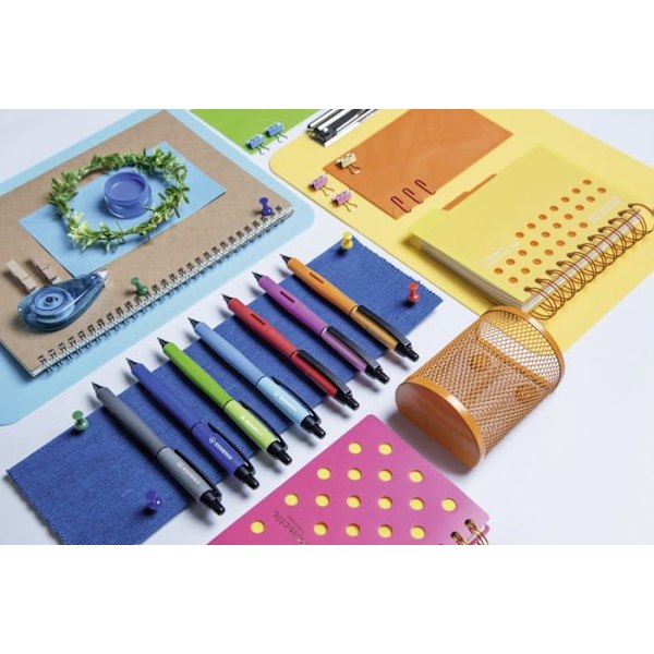 Stabilo - 268/046-01 - rullekuglepen patron - Lot x 10 refills til gel blæk pen - Palette - sort
