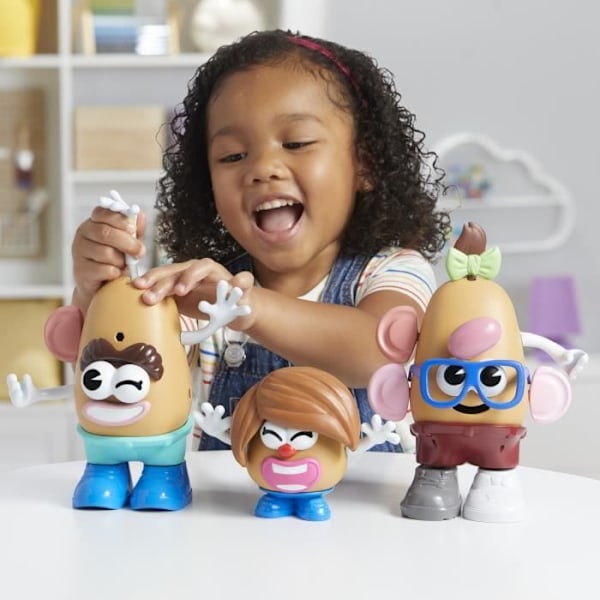 Potato Head coffret La famille Patate med 44 dele, kreative førskolelegetøj til småbørn, til piger og drenge, fra Flerfärgad