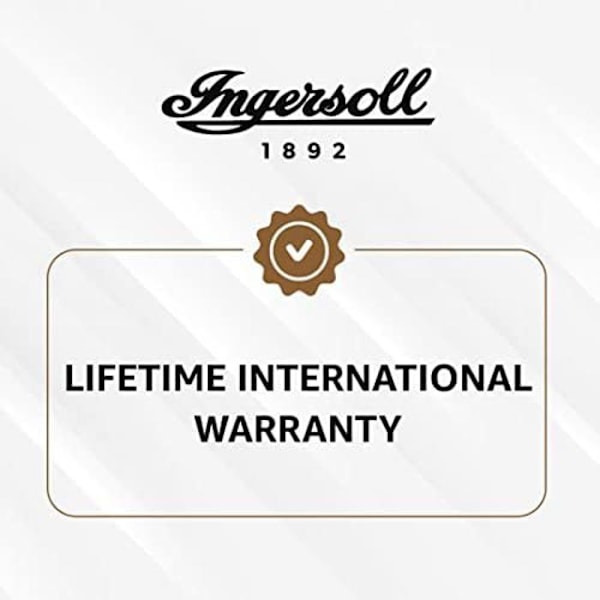 Ingersoll Jazz Automattinen Kello Kuun Vaiheilla Miehille 42 mm Luukku Kellotaululla ja Ruostumattomasta Teräksestä Valmistetulla Rannekkeella Silver