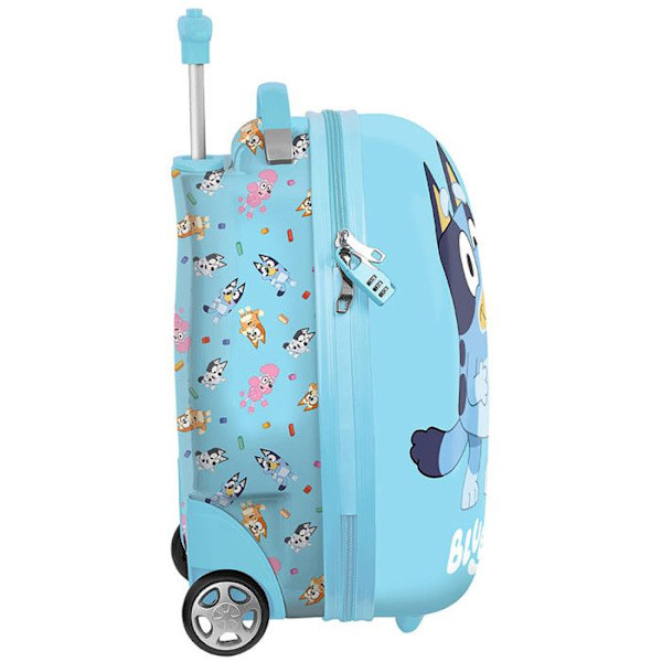 SAFTA Mjuk resväska - Sky Blue Cabin Trolley 28x23x43cm - Kombinationshänglås - 4 360° hjul Himmelsblå
