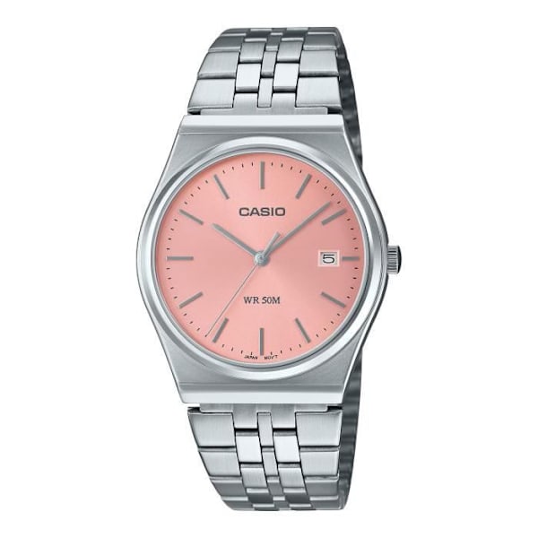 Casio Ur - Unisex - MTP-B145D-4AVEF - Armbånd i Rustfrit Stål - Rosa Zifferblad - Vandtæt 5 ATM Pengar