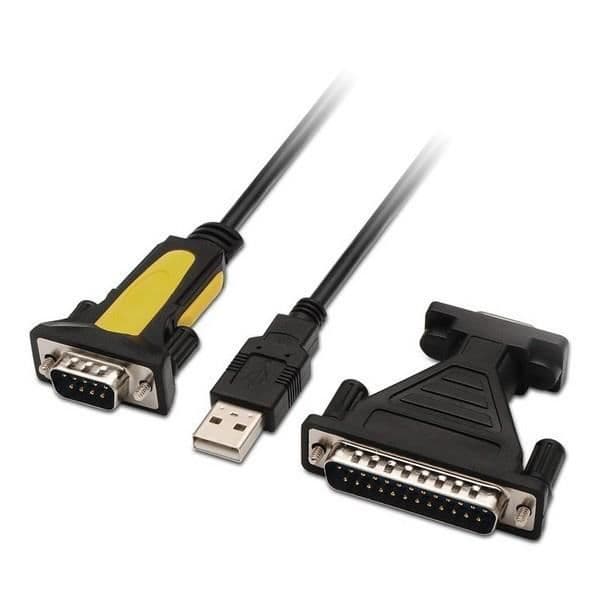USB-RS232-sovitin NANOCABLE 10.03.2002 1,8 m Musta