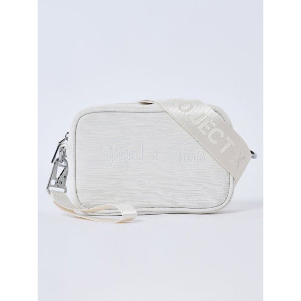Skuldertaske - Project X Paris - B2357 - Elfenben - 100% polyester - Lynlås Elfenben