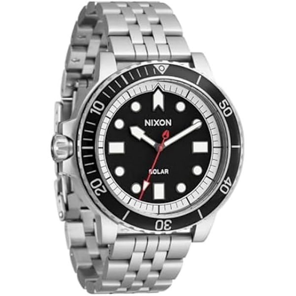 Sportur NIXON A1402-5233-00 til både - Rustfrit stålrem - Vandtæt 10 ATM - Analog kvarts Silver