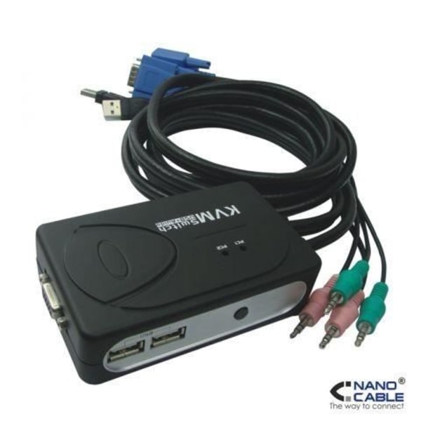 USB KVM 2 PC med AUDIO