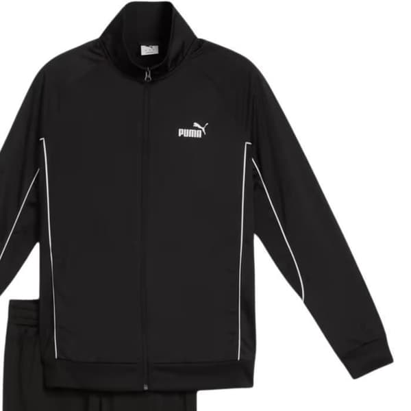 Puma Herre Træningsdragt Poly Piping Sort 688172-01 Sort M