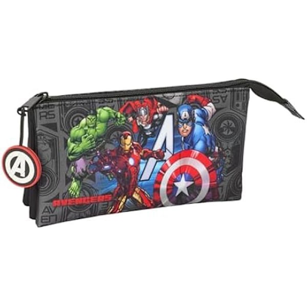 Trousse Triple - SAFTA - Avengers Vendetta - Bekväm - Mångsidig - För Skolbarn