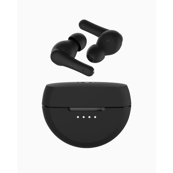 Trådløse høretelefoner - BELKIN - SOUNDFORM RHYTHM - Batteritid 28 timer - Bluetooth 5.3 - IPX5 Sort