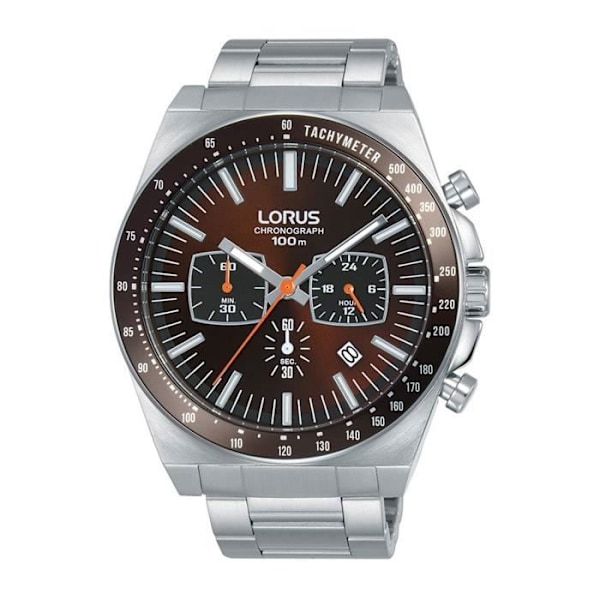 Herrur - LORUS - RT349GX9 - Kvarts - Analog - Rostfritt stål Brun, grå