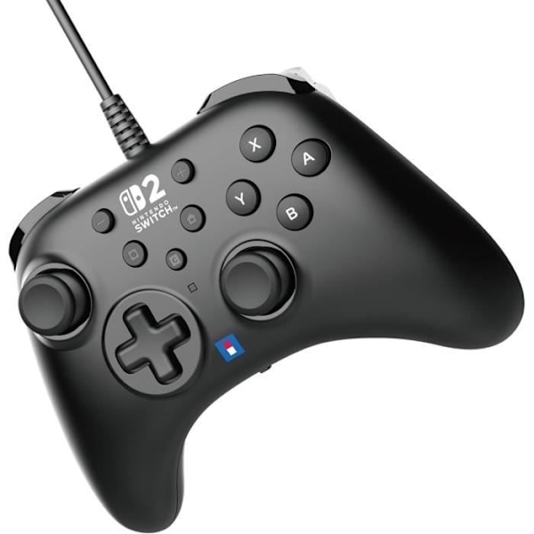 Langallinen ohjain - HORI - Horipad - Nintendo Switch ja Switch 2 - Nintendo C - painikkeet - ohjelmoitavat takapainikkeet - Musta Svart