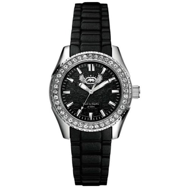 Dameur - Marc Ecko - THE GRANDEE MID E11599M1 - Kvarts - Analog - Sort, Sølv Sort, Sølv