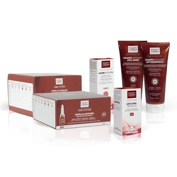 Lotion til hår mod hårtab - MartiDerm - Hårsystem - 100ml - Styrker håret - Regulere sebum