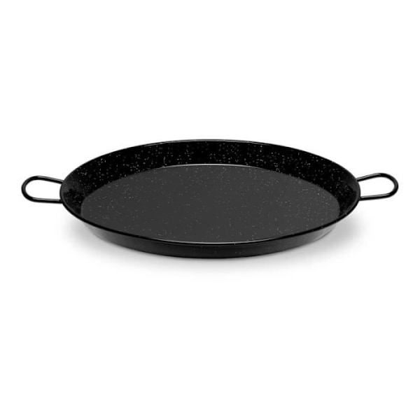 Emaljerad paella - Vaello - Ø38 cm - Induktion - Vitrokeramik - 8 personer Svart