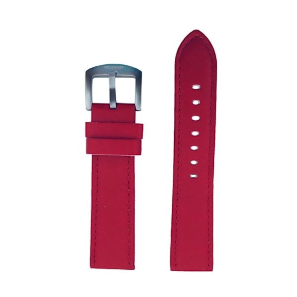 Armbandsur - Bobroff - BFS011 - Läder - Spänne - 22 mm röd/röd