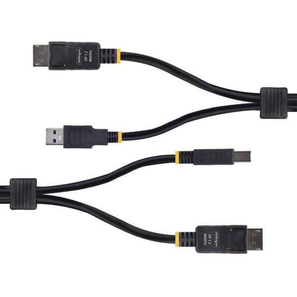 StarTech.com KVM DisplayPort og USB-kabel 5Gbps 1,8m - 4K 60Hz - Computer Accessories