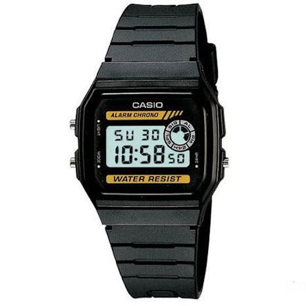 F94W-8A CASIO multifunktionsklocka - Digital Quartz... Svart