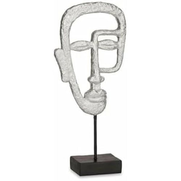 Dekorativ statyett - PRESENTDEKOR - Silver ansikte - 19,5 x 38 x 10,5 cm - 4 enheter - Flerfärgad Flerfärgad