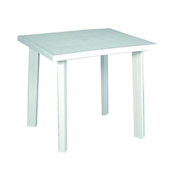 Havemøbel - Flocon - Plastik - Rektangulær - Hvid - 80x75x72 cm