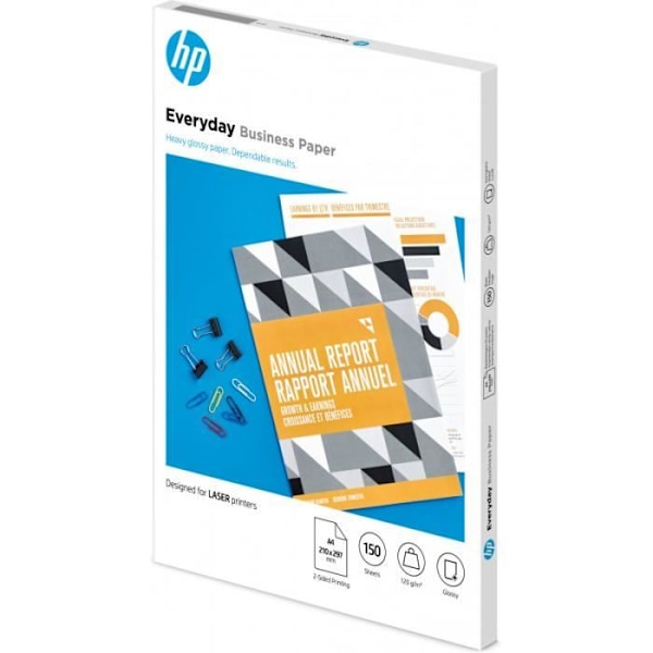 HP dagligt professionelt papir, blankt, 120 g / m2, A4, 150 ark (7MV82A)