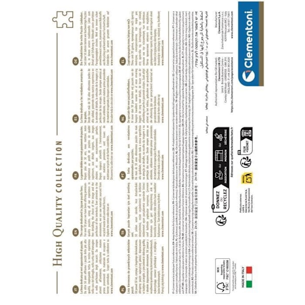 CLEMENTONI - Kompakt 1000 bitar - Mer är mer - Mode & Design