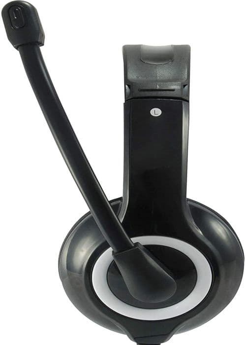 USB headset - EQUIP - HEADSET+MIC - Sort - 2 meter - Telefoni og videokonferencer