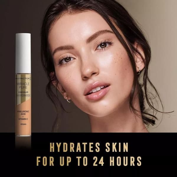 Anticerne - MAX FACTOR - 24H PURE MIRACLE - Hyaluronihappo - C-vitamiini - 04 Keskitaso 04 Medium