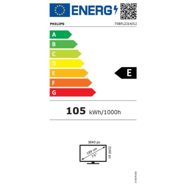 LCD-TV - PHILIPS - 75BFL2214 - 75 tuumaa - 4K UHD - Älykäs Android-TV