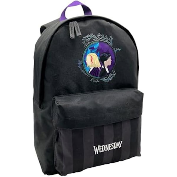 Skolesæk - TOYBAGS - Onsdag - Sort - Unisex - 43x31x13,5 cm Svart