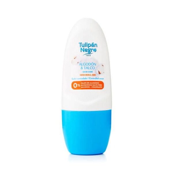 Tulipan Negro - Roll On Cotton & Talc Deodorant - 50 ml