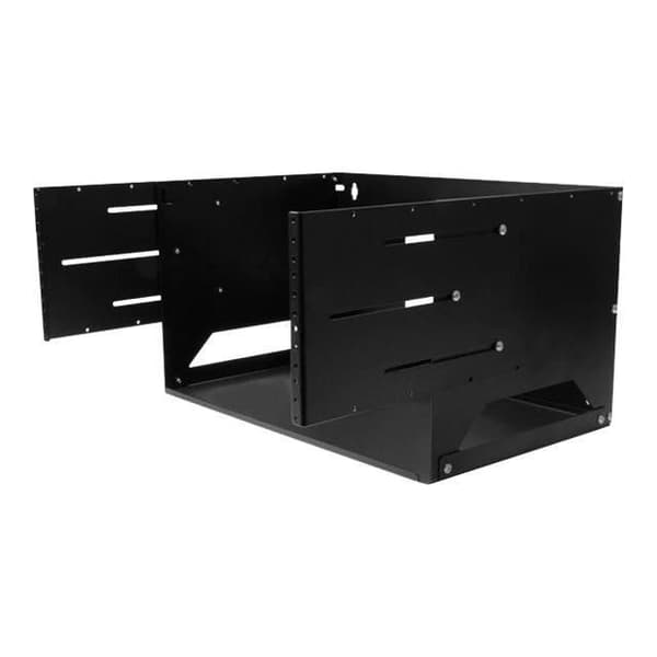 Vægmonteret serverrack - StarTech.com - 4U - Solid stål - Integreret hylde - Sort