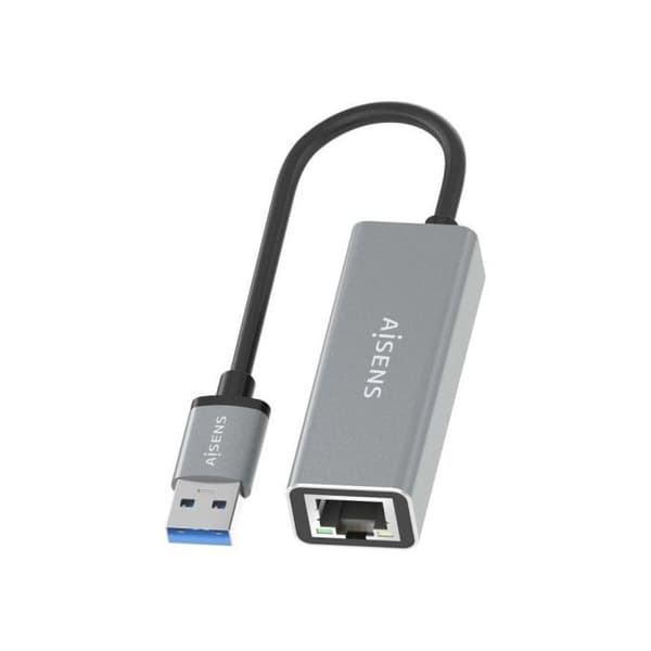 Netværkskabel - AISENS - A106-0897 - USB 3.0 til Gigabit Ethernet - 15 cm - Grå