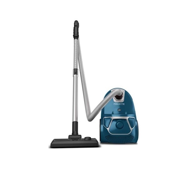 Aspirator med slæde og pose ROWENTA RO3950 - Compact Power - Blå - Klasse A Sort, Blå