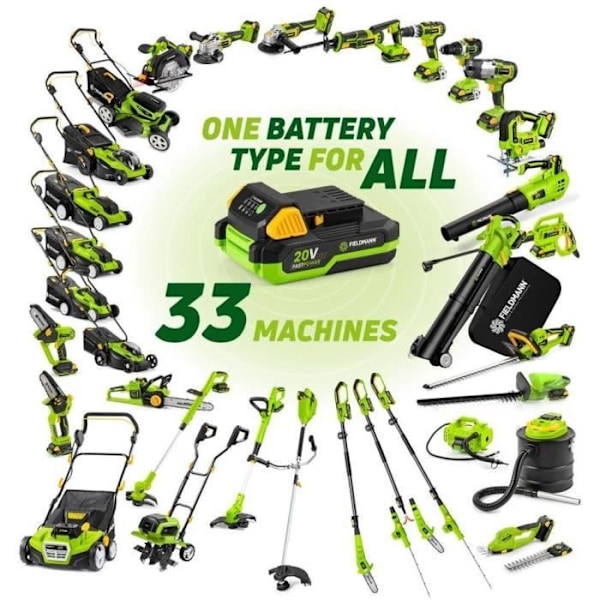 Batteridriven häcksax - Fieldmann - FZN 70202-0
