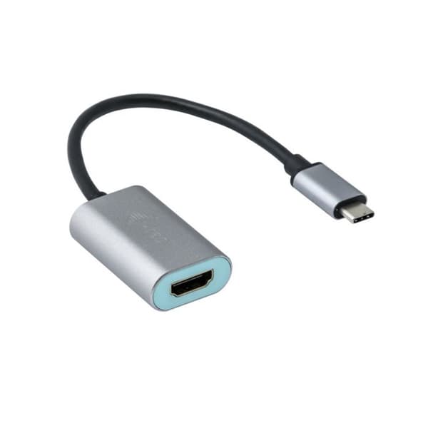 Videoadapter - I-TEC - USB-C til HDMI - 4K Ultra HD - 60Hz - Grå metal