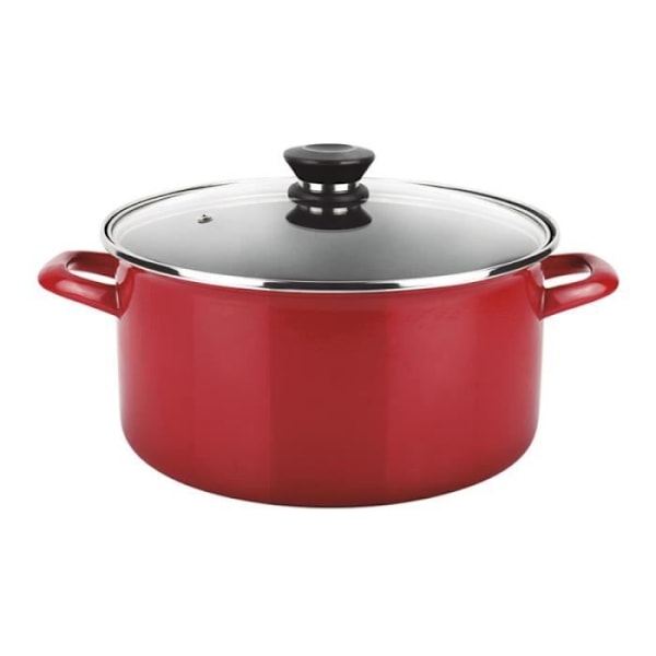 Kastrull - Fagor - Optimax - Ø26cm - Emaljerat stål - Dubbellagers non-stick Röd
