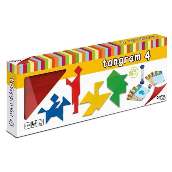 Bestilspil - Tangram - Træ - 1 til 4 spillere - 3 sværhedsgrader - Fra 7 år Trä