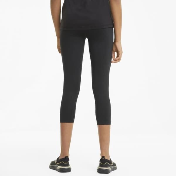 Træningsleggings 3/4 - PUMA - Dame - Sort - Elastisk talje - Lommer i siderne - Reflekterende detaljer Sort M
