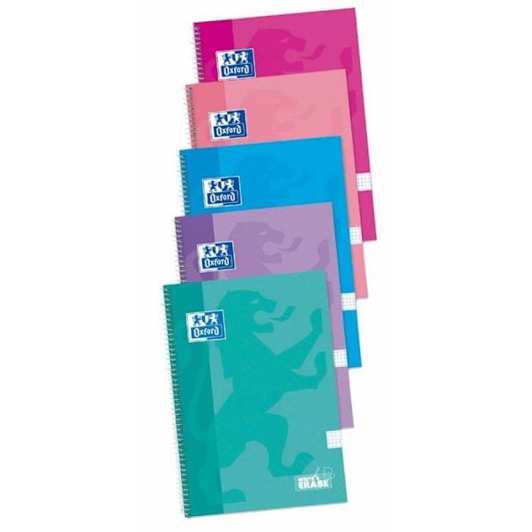 Oxford Notebook - 400122766 - Multicolor Notebook 80 paneler Din A4 (5 enheter)