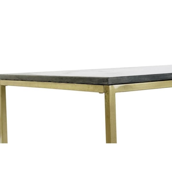 Sofabord - Marmorjern - 100 x 61 x 43 cm - Hvid