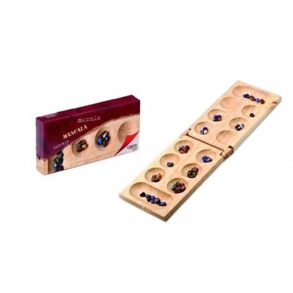 Peli - CAYRO - 620 - Mancala - 2 pelaajaa tai enemmän - Mitat: 26,7x4x13 cm - Suositellaan yli 8-vuotiaille