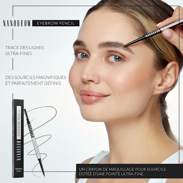 Nanobrow Eyebrow Pencil Tummanruskea - Täydellisesti korostetut, täytetyt ja määritellyt kulmakarvat