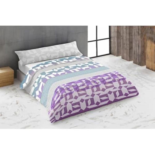 Hosteline Tripoli Mauve 2-delat sängset för 135 cm säng Flerfärgad
