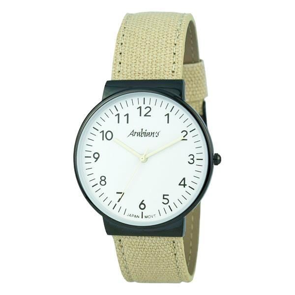 Herre Ur - Arabians - HNA2236B - Quartz - Tekstil - Vandtæt 3 ATM Vit