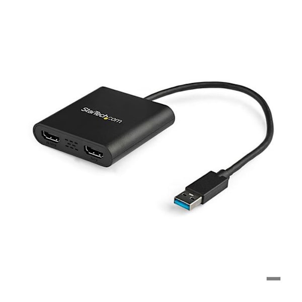 StarTech.com USB til Dual HDMI - 4K - USB til HDMI Adapter - Eksternt grafikkort - USB 3.0 til HDMI (USB32HD2)