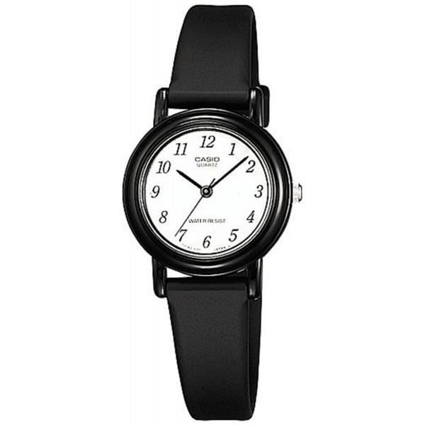 Dameur - Casio - LQ-139BMV-1BMW - Resinarmbånd - Farve Sort - Quartzbevægelser