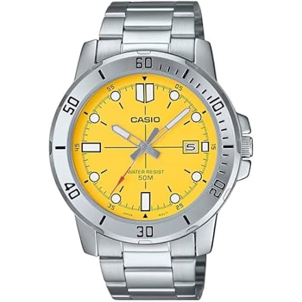 Montre - CASIO - MTP-VD01D-9EVUDF - Stål - Sort - Vandtæthed 3 ATM Silver