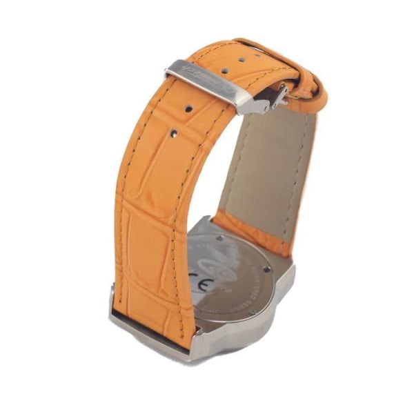 Fitnessklocka - CHRONOTECH - S0325999 - Quartz - Läder - Analog - 38 mm Silver, Orange