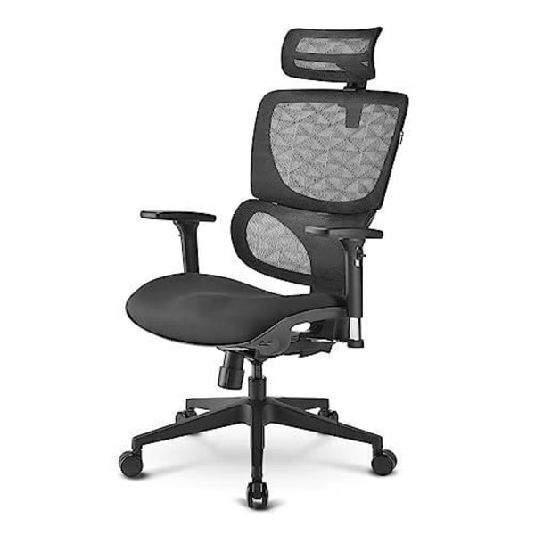 Kontorstol - OfficePal - C30 - Sort - Højdejusterbar - 3D-armlæn Svart