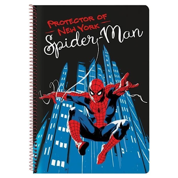 Carnet - Spiderman - Hero Noir - A4 - 80 Ark - Hærdet Omslag Svart