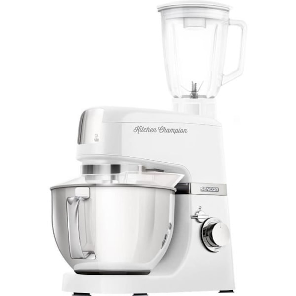 Sencor Kitchen Champion STM 6350WH - 1000 Watt - Valkoinen - 8 esivalintaa - Kulho 4.5L